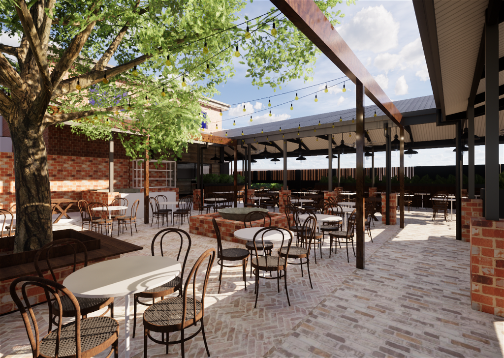 The Commercial Hotel - Beer Garden Concept - Inaspace