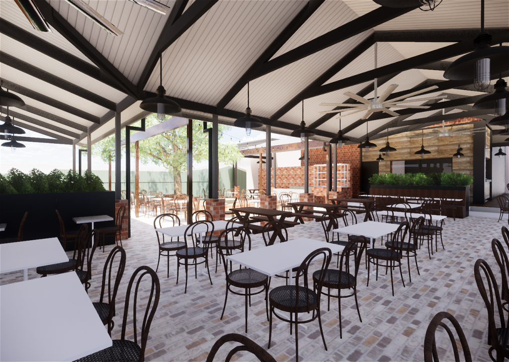 The Commercial Hotel - Beer Garden Concept - Inaspace